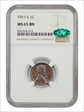 1911-S 1C MS-65