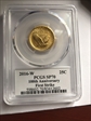 2016-W 25C 100th Anniversary Gold 100th Anniversary Label First Strike SP70