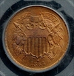 1864 2C Large Motto MS66RD
