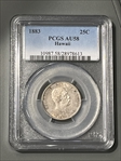 1883 25C Hawaii AU58