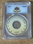 1857 .5g Pinch of Gold S.S. Central America #2 1 of 500 BU89