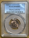 1945-S 1C MS66RD