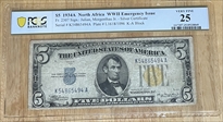 1934-A $5 $5 North Africa banknote VF25