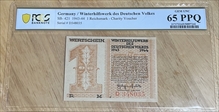 1943-1944 1 reichsmark  WHW MS65PPQ