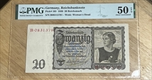 1939 20 reichsmark  Third Reich  AU50EPQ