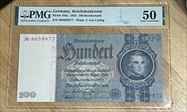 1935  100 Reichsmark  Third Reich  AU50