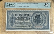 1942 100 Karbowanez Occupied Ukraine VF30