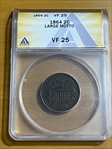 1864  2C Large Motto VF25