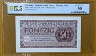1944 50 Reichsmark  AU55