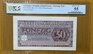 1944 50 Reichsmark  AU55
