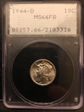 1944-D 10C MS66FB