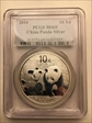 2010 10 Yn Panda Silver PAN-524A MS69