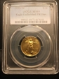 1999-W $10 Unfinished Proof Dies Gold Eagle MS69