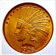 1908 $10 Motto MS61