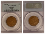 1999-B $1 Anzac MS68