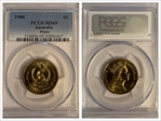 1986 $1 Peace MS69
