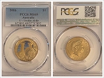 2016 $1 U - Urchin Al-Br MS69