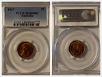 1967 1C MS66RD