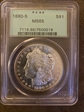 1880-S $1 MS65