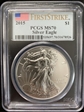 2015 $1 Silver Eagle First Strike MS70