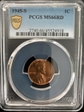 1945-S 1C MS66RD