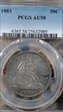 1883 50C AU58