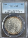 1881 $1 MS63