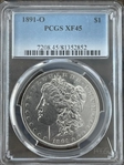 1891-O $1 XF45
