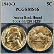 1940-D 5C MS66