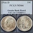 1946-D 10C MS66