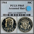 1964 50C Accented Hair PR65