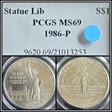 1986-P $1 Statue of Liberty MS69