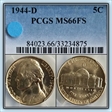 1944-D 5C MS66FS