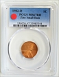 1982-D 1C Zinc, Small Date MS67RD