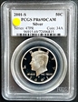 2001-S 50C Silver PR69DCAM