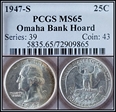 1947-S 25C MS65