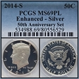 2014-S 50C Enhanced - Silver 50th Anniversary Set MS69PL