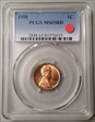 1958 1C MS65RD