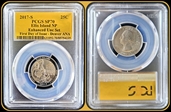 2017-S 25C Ellis Island NP Enhanced Unc Set FDI Denver ANA SP70