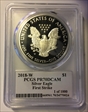 2018-W $1 Silver Eagle First Strike Cleveland Native 1 of 1000 PR70DCAM