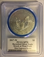 2017-W $1 Burnished Silver Eagle Mint Engraver Series Mercanti Signature SP70