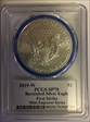 2019-W $1 Burnished Silver Eagle Mint Engraver Series Mercanti First Strike SP70