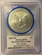 2019-W $1 Burnished Silver Eagle Mint Engraver Series Mercanti First Strike SP70