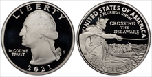 2021-S 25C Crossing the Delaware First Strike PR69DCAM