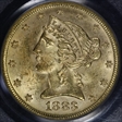 1883 $5 MS63