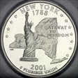2001-S 25C New York PR69DCAM