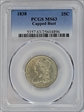 1838 25C Capped Bust MS63