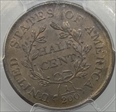 1806 1/2C C-1, Small 6, No Stems MS64BN