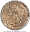 1863 1C MS65