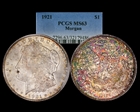 1921 $1 Morgan MS63